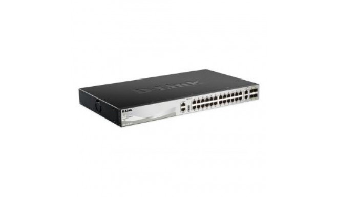 D-link DGS-3130-30TS Switch Managed L2+, Rack mountable, 1 Gbps (RJ-45) ports quantity 24, 10 Gbps (