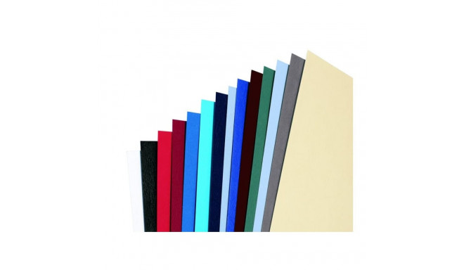 Köitekartong A4 Black/must, reljeefne 250gr, (pakis 100 lehte) GBC LeatherGrain Binding Covers