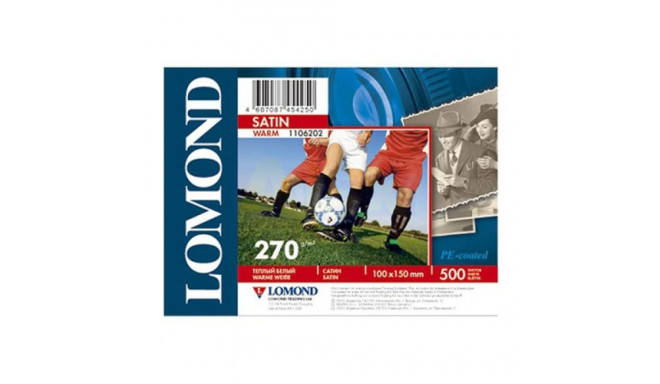 Lomond Premium fotopaber satiin 270 g/m2 10x15, 500 lehte, soe