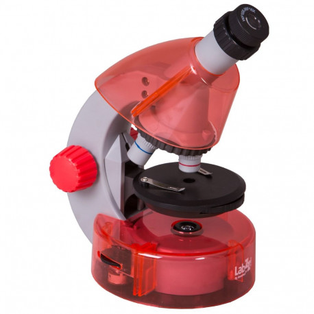 Mikroskoop lastele, Levenhuk LabZZ M101 Orange, 40x-640x, koos katsekomplektiga