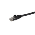 StarTech.com 15m CAT6 Ethernet Cable - Black CAT 6 Gigabit Ethernet Wire -650MHz 100W PoE RJ45 UTP N