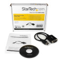 StarTech.com 0,3 m USB-serial DB9 adapterkaabel COM säilitusega