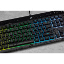 Corsair K55 RGB PRO keyboard Gaming USB QWERTZ German Black