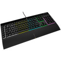 Corsair K55 RGB PRO mänguklaviatuur, RGB LED - must