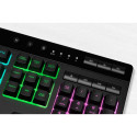 Corsair K55 RGB PRO mänguklaviatuur, RGB LED - must
