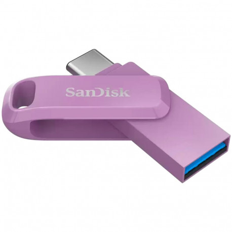 SANDISK Ultra Dual Drive Go USB Type- C, Lavender, Global, 400MB/s 256GB
