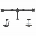 StarTech.com Desk Mount Triple Monitor Arm - Ergonomic VESA 3 Monitor Mount up to 27&quot; - Art