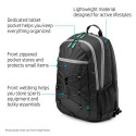 HP 39.62 cm (15.6&quot;) Active Backpack (Black/Mint Green)