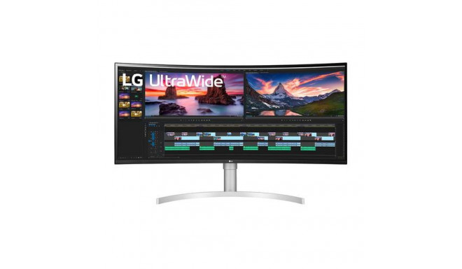 LG 38WN95C-W computer monitor 96.5 cm (38&quot;) 3840 x 1600 pixels UltraWide Quad HD Black, Sil