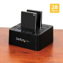 StarTech.com Standalone Hard Drive Duplicator, Dual Bay HDD/SSD Cloner/Copier, USB 3.1 (10Gbps) to S