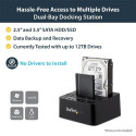 StarTech.com Standalone Hard Drive Duplicator, Dual Bay HDD/SSD Cloner/Copier, USB 3.1 (10Gbps) to S