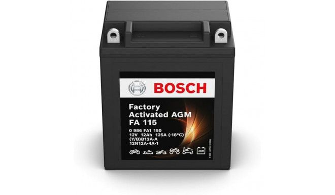 Bosch 12Ah 125A YB12A-A 134x81x160mm+-