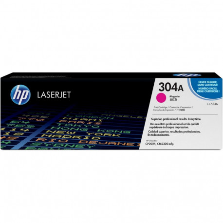 "HP 304A original Colour LaserJet Toner cartridge CC533A magenta standard capacity 2.800 pages 1-pac