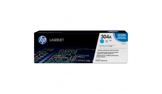 "HP 304A original Colour LaserJet Toner cartridge CC531A cyan standard capacity 2.800 pages 1-pack C