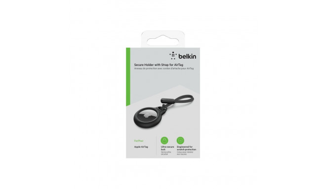 Belkin | AirTagi turvaümbris rihmaga | Must