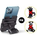 Wozinsky metal bicycle phone holder, scooters black (WBHBK3)