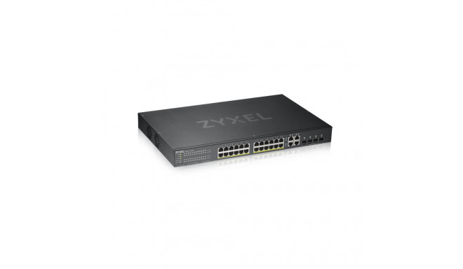 Zyxel GS1920-24HPV2 hallatav gigabitine Ethernet (10/100/1000) toite üle Etherneti (PoE) must