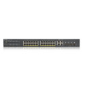 Zyxel GS1920-24HPV2 hallatav gigabitine Ethernet (10/100/1000) toite üle Etherneti (PoE) must