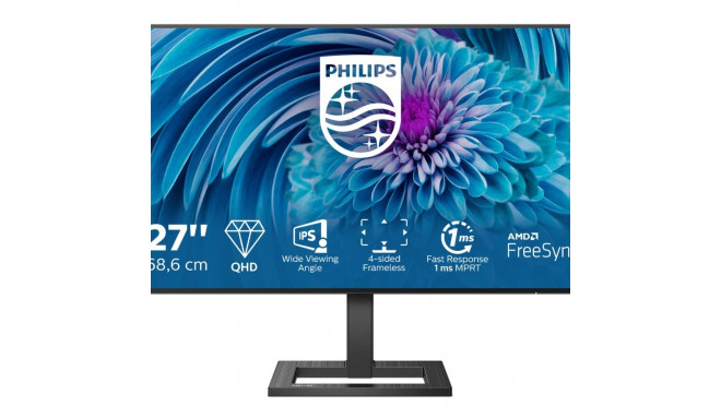 Philips E Line 275E2FAE/00 computer monitor 68.6 cm (27") 2560 x 1440 pixels 4K Ultra HD LED Black