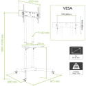 Techly Floor Trolley with Shelf Support LCD / LED / Plasma 30-65" ICA-TR6