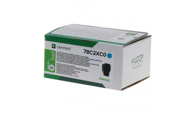 Lexmark 78C2XC0 toonerikassett 1 tk Originaal Tsüaan