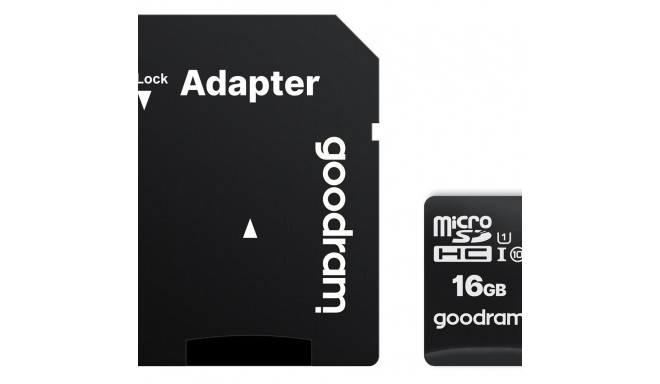 Goodram M1AA-0160R12 memory card 16 GB MicroSDHC Class 10 UHS-I