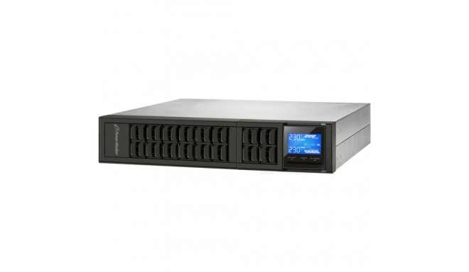 UPS RACK POWERWALKER VFI 3000 CRS ON-LINE 3000VA 4X IEC C13 OUTLETS USB-B RS-232 LCD 6A CHARGER 2U