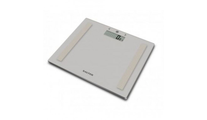 Salter 9113 GY3R Compact Glass Analyser Bathroom Scales - Grey