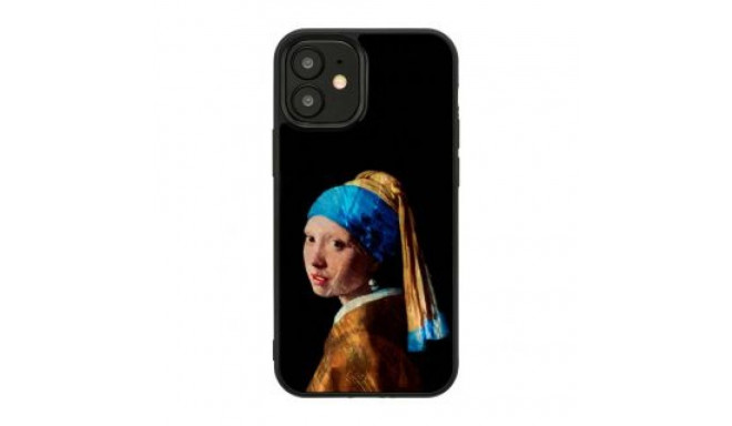 Ikins Apple case for Apple iPhone 12 mini girl with a pearl earring