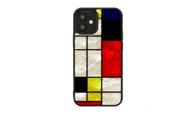 Ikins Apple case for Apple iPhone 12 mini mondrian black