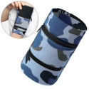 Hurtel Fabric armband on the arm for running fitness, camo blue