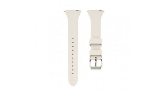 Connect 20mm T-buckle Silicone Loop Watch Strap (130mm M/L) Silver