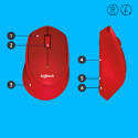 Logilink LOGITECH M330 Silent Plus Red - 2.4GHZ - EMEA