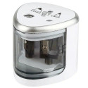 iLike Tenwin 8004 Electric Dual size (9-12 / 6-8mm) pencil sharpener 4x AA battery powered Transpare