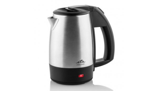 ETA Kettle 618890010 Holiday Electric, 1000 W, 0.5 L, Stainless steel, Black/Stainless steel