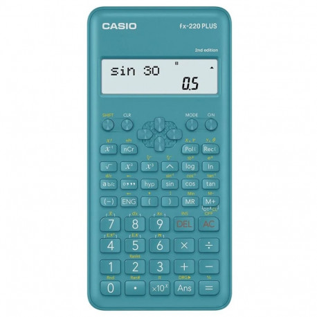 CASIO CALCULATOR SCIENTIFIC FX-220PLUS-2 BLUE, 12 DIGIT DISPLAY