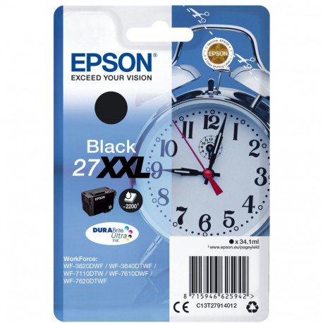 Epson 27XXL must tindikassett