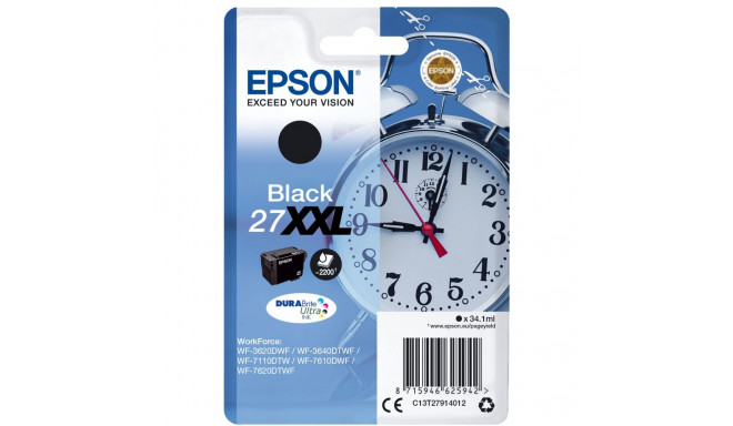 Epson 27XXL must tindikassett