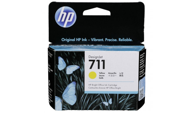 HP 711 kollane tindikassett