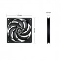 Arctic P12 Slim PWM PST ventilaator - 120mm