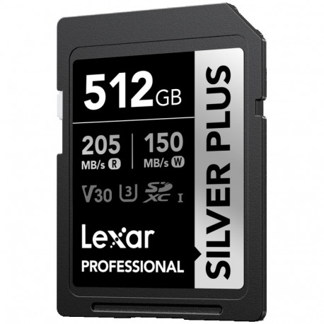 Lexar SDXC Professional SILVER Plus 1066x UHS-I/U3/A2/4K R205/W150 (V30) 512GB