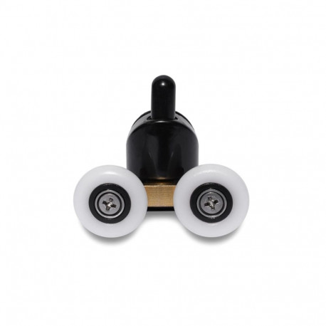 DOUBLE UPPER ROLLERS 23MM BLACK 2PCS