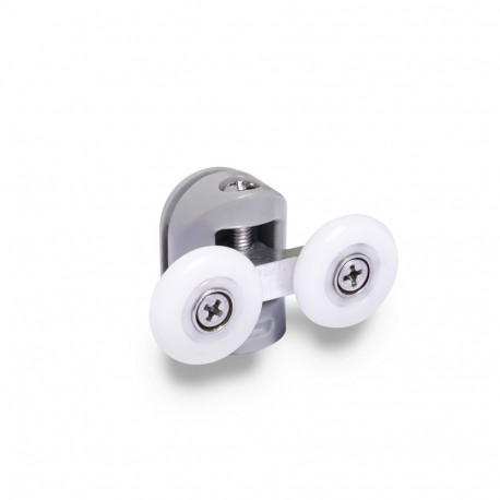 DOUBLE UPPER ROLLERS 23MM GREY 2PCS