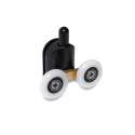 DOUBLE LOWER ROLLERS 23MM BLACK 2PCS