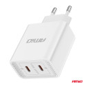 Laadija 2*USB-C 40W 230V kiirlaadimine