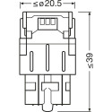 12V LED W21/5W 6000K 1,7W W3X16Q 2tk