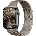 "Apple Watch Series 10 GPS + Cellular 42mm Natural Titanium Case with Natural Milanese Loop"