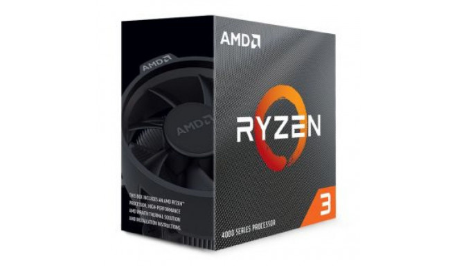 AMD Ryzen 3 4100, 3.8 GHz, AM4, Processor threads 8, Packing Retail, Processor cores 4, Component fo