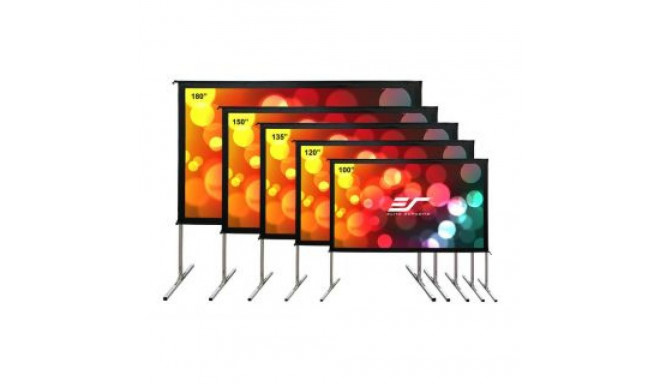 Elite Screens Yard Master 2 Mobile Outdoor screen WV-Dual OMS100H2-DUAL Diagonal 100