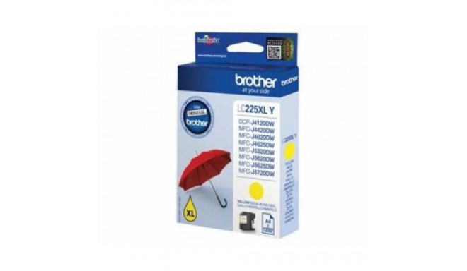 Brother LC225XLY Ink Cartridge, Yellow